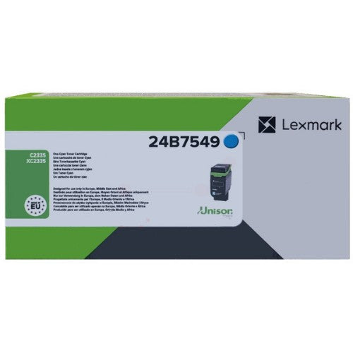 Lexmark 24B7549 Toner-kit cyan, 11.7K pages ISO/IEC 19752 for Lexmark C 2335
