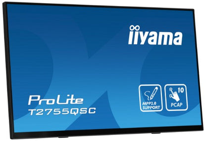 iiyama ProLite T2755QSC-B1 computer monitor 68.6 cm (27") 2560 x 1440 pixels Quad HD LCD Touchscreen Black