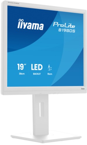 iiyama ProLite B1980S-W1 computer monitor 48.3 cm (19") 1280 x 1024 pixels SVGA LED White