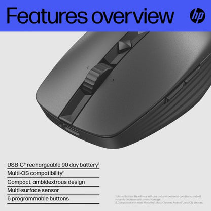 HP 715 Rechargeable Multi-Device Mouse