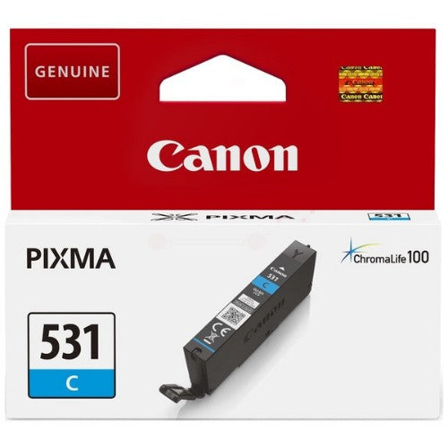 Canon 6119C001/CLI-531C Ink cartridge cyan, 515 pages ISO/IEC 19752 191 Photos 8.2ml for Canon Pixma TS 8750