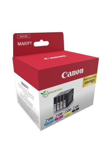 Canon 9290B006/PGI-2500BKCMY Ink cartridge multi pack Bk,C,M,Y 29,1ml + 3 x 9,6ml Pack=4 for Canon IB 4050