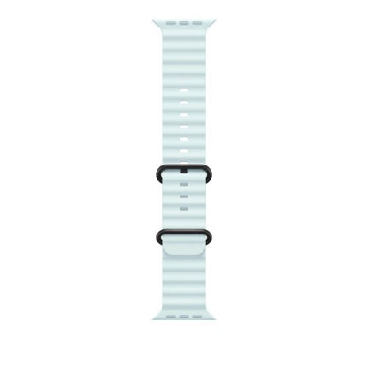Apple 49mm Ice Blue Ocean Band - Black Titanium Finish