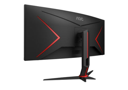 AOC G2 CU34G2XP computer monitor 86.4 cm (34") 3440 x 1440 pixels UltraWide Quad HD LED Black, Red