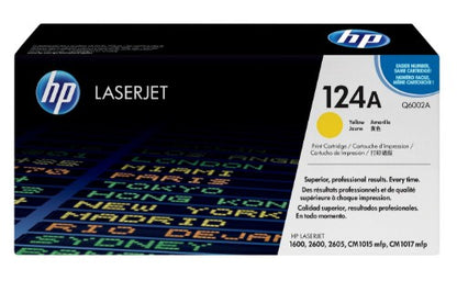 HP Q6002A/124A Toner cartridge yellow, 2K pages/5% for HP Color LaserJet 2600