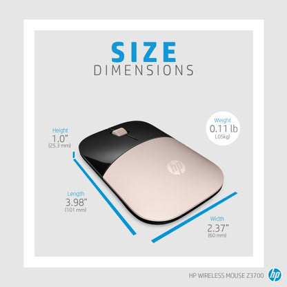 HP Z3700 Blue Wireless Mouse