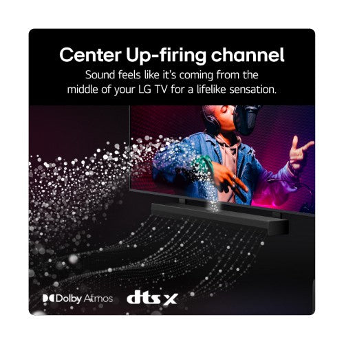 LG US70TY Black 3.1.1 channels 400 W