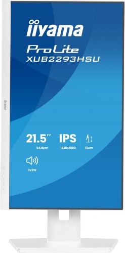 iiyama ProLite XUB2293HSU-W7 computer monitor 54.6 cm (21.5") 1920 x 1080 pixels Full HD LED White