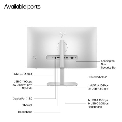 HP EliteStudio 8 G1i AI PC Wolf Pro Security Edition Intel Core Ultra 7 265 68.6 cm (27") 2560 x 1440 pixels Touchscreen All-in-One PC 32 GB DDR5-SDRAM 1 TB SSD Windows 11 Pro Wi-Fi 7 (802.11be) Silver