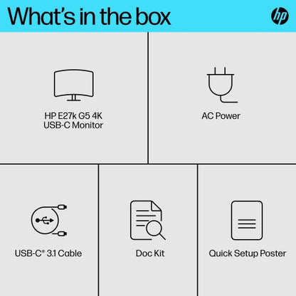 HP E-Series E27k G5 4K USB-C Monitor