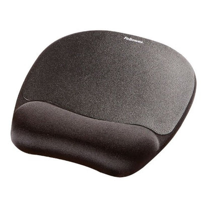 Fellowes Mouse Mat Wrist Support Memory Foam Mouse Pad Ergonomic Mouse Mat Black