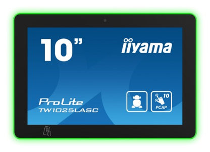 iiyama TW1025LASC-B1PNR computer monitor 25.6 cm (10.1") 1280 x 800 pixels LED Touchscreen