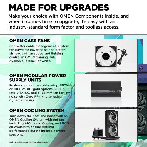 HP OMEN 35L GT16-0035na Intel Core Ultra 7 265K 32 GB DDR5-SDRAM 2 TB HDD+SSD NVIDIA GeForce RTX 5070 Ti Windows 11 Home Tower PC AI PC Black