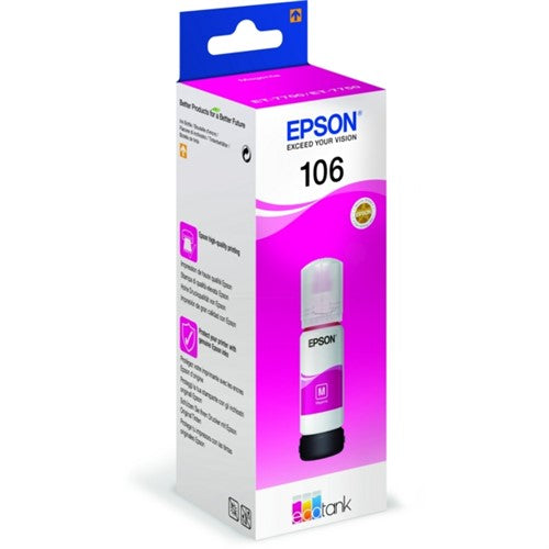 Epson C13T00R340/106 Ink bottle magenta, 5K pages 3400 Photos 70ml for Epson ET-7750