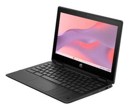 HP Fortis Flip G1m Chromebook MediaTek Kompanio 520 29.5 cm (11.6") Touchscreen HD 4 GB LPDDR4x-SDRAM 32 GB eMMC Wi-Fi 6 (802.11ax) ChromeOS Black