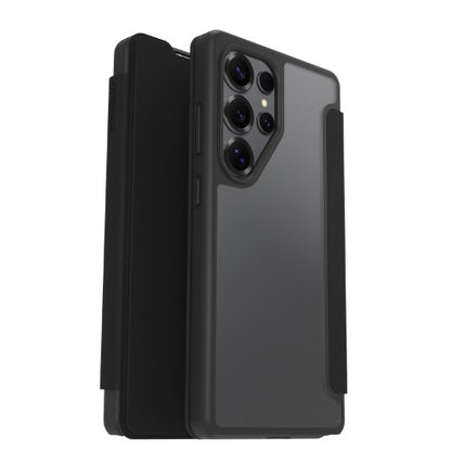 OtterBox React Folio Series for Samsung Galaxy S25 Ultra, transparent/black - No Retail Packaging