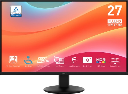 MSI Pro MP272L computer monitor 68.6 cm (27") 1920 x 1080 pixels Full HD LED Black