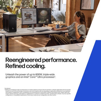 HP Z2 Tower G1i Intel Core Ultra 7 265 16 GB DDR5-SDRAM 1 TB SSD Windows 11 Pro Workstation AI Workstation, AI PC Black