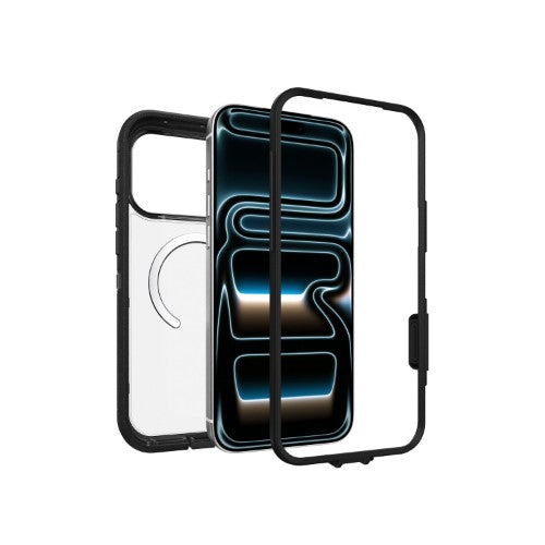 OtterBox Defender Pro XT Clear Series for Apple iPhone 17 Pro Max, transparent/black