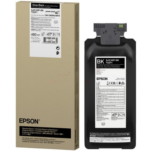 Epson C13T55P140/SJIC-48-P-BK Ink cartridge black 480ml for Epson ColorWorks C 8000 e BK