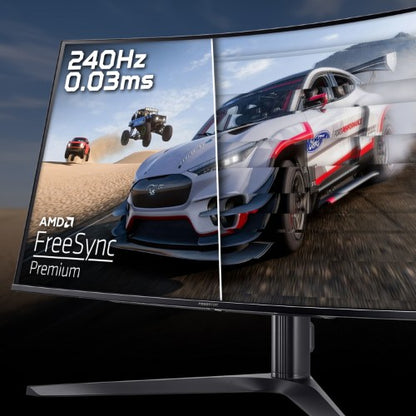 Acer Predator X32X curved QD-OLED gaming monitor - 31.5", QD-OLED, 1700R curve, 4K Ultra HD, 240Hz, 0.03ms, FreeSync Premium, DisplayHDR 400 True Black, HDMI, DP & USB-C