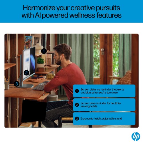 HP OmniStudio X 27-cs0000na Intel Core Ultra 7 155H 68.6 cm (27") 3840 x 2160 pixels All-in-One PC 32 GB DDR5-SDRAM 2 TB SSD Windows 11 Home Wi-Fi 7 (802.11be) AI PC Silver
