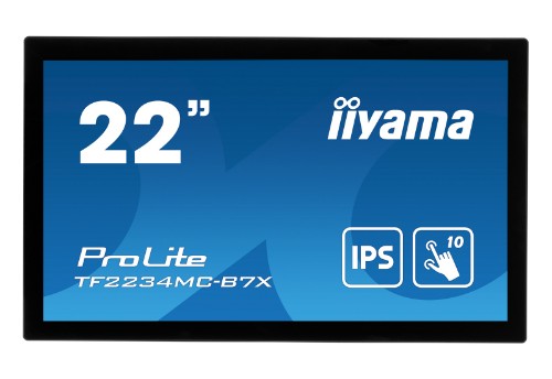 iiyama ProLite TF2234MC-B7X computer monitor 54.6 cm (21.5") 1920 x 1080 pixels Full HD LED Touchscreen Multi-user Black