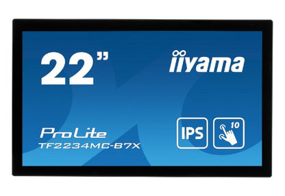 iiyama ProLite TF2234MC-B7X computer monitor 54.6 cm (21.5") 1920 x 1080 pixels Full HD LED Touchscreen Multi-user Black