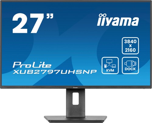 iiyama ProLite XUB2797UHSNP-B1 computer monitor 68.6 cm (27") 3840 x 2160 pixels 4K Ultra HD LED Black