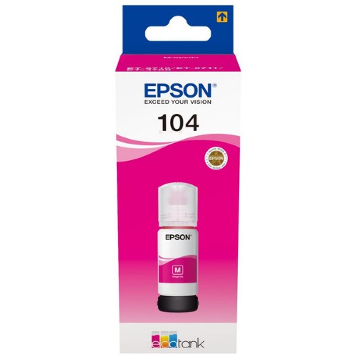 Epson C13T00P340/104 Ink bottle magenta, 7.5K pages 65ml for Epson ET-2810/2830/4700