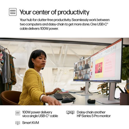 HP Series 5 Pro 23.8 inch FHD USB-C Conferencing Monitor - 524pm