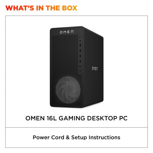 HP OMEN 16L TG03-0005na AMD Ryzen™ 5 8500F 16 GB DDR5-SDRAM 1 TB SSD NVIDIA GeForce RTX 3050 Windows 11 Home Tower PC Black