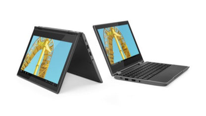 Lenovo 300e Windows 2nd Gen Intel® Celeron® N N4120 Hybrid (2-in-1) 29.5 cm (11.6") Touchscreen HD 4 GB LPDDR4-SDRAM 64 GB eMMC Wi-Fi 5 (802.11ac) Windows 10 Pro Education Black