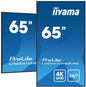 iiyama LH6541UHS-B1AG Signage Display 163.8 cm (64.5") LCD 500 cd/m² 4K Ultra HD Black 24/7