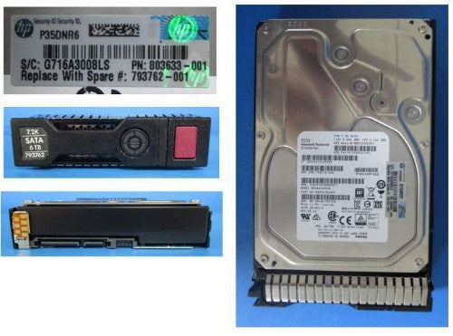 HPE 793762-001 internal hard drive 6 TB 7200 RPM 3.5" Serial ATA III