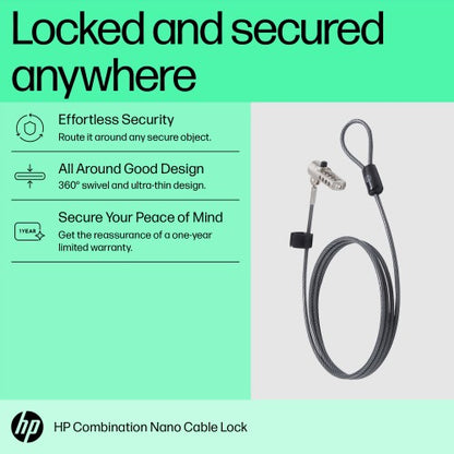 HP Nano Combination Cable Lock