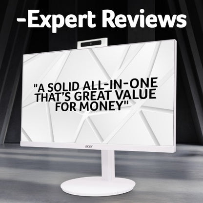 Acer Aspire C27-A All-in-One Desktop - Intel Core i7-1355U, 8GB, 1TB SSD, Integrated Graphics, 27" Full HD, Windows 11, White