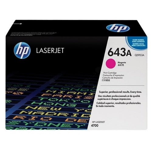 HP Q5953A/643A Toner cartridge magenta, 10K pages/5% for HP Color LaserJet 4700