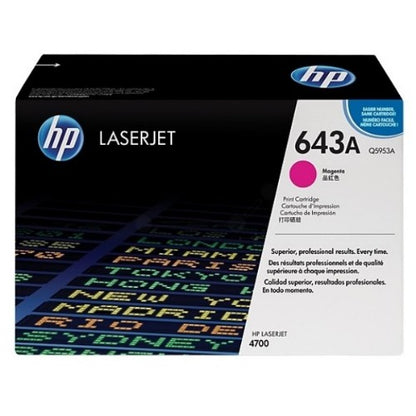 HP Q5953A/643A Toner cartridge magenta, 10K pages/5% for HP Color LaserJet 4700