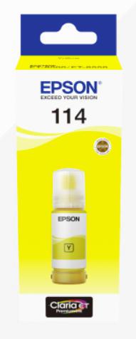 Epson C13T07B440/114 Ink bottle yellow, 6.7K pages 2300 Photos 70ml for Epson ET-8500