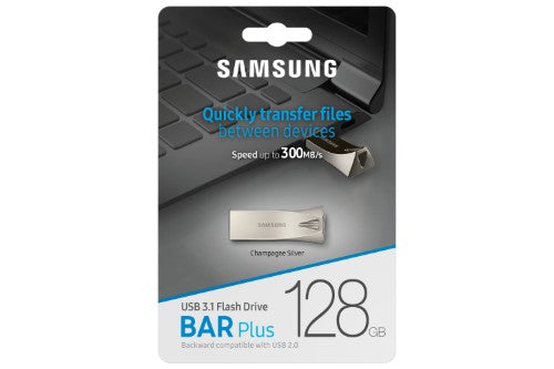 Samsung MUF-128BE USB flash drive 128 GB USB Type-A 3.2 Gen 1 (3.1 Gen 1) Silver