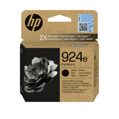 HP 4K0V0NE/924E Ink cartridge black EvoMore, 1K pages ISO/IEC 19752 for HP OJ Pro 8120/e