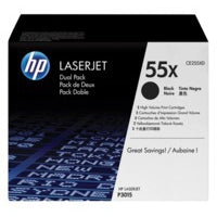 HP CE255XD/55X Toner cartridge black high-capacity twin pack, 2x12.5K pages ISO/IEC 19752 Pack=2 for HP LaserJet P 3015