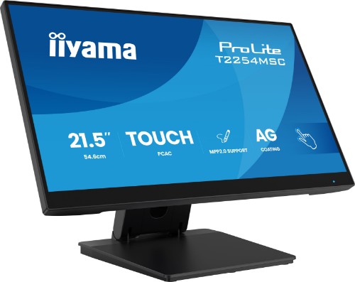 iiyama T2254MSC-B2AG computer monitor 54.6 cm (21.5") 1920 x 1080 pixels Full HD LED Touchscreen Black