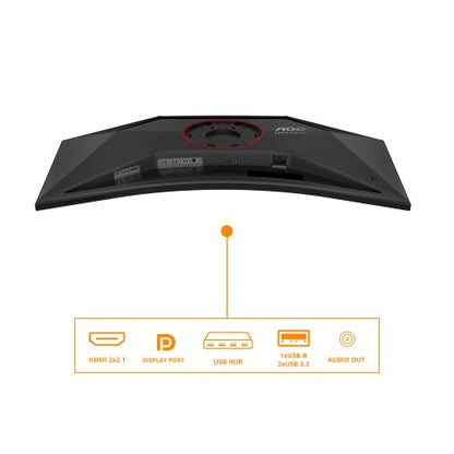 AOC G4 CU34G4Z computer monitor 86.4 cm (34") 3440 x 1440 pixels Wide Quad HD LED Black, Red