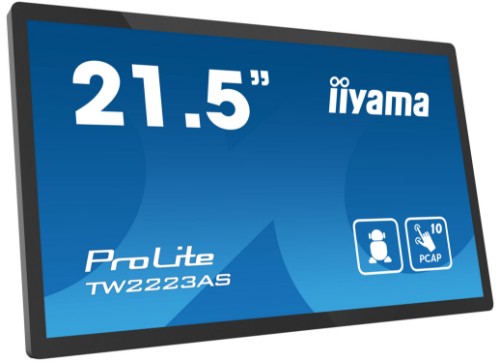 iiyama TW2223AS-B2 computer monitor 54.6 cm (21.5") 1920 x 1080 pixels Full HD Touchscreen Black