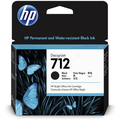 HP 3ED71A/712 Ink cartridge black 80ml for HP DesignJet T 200