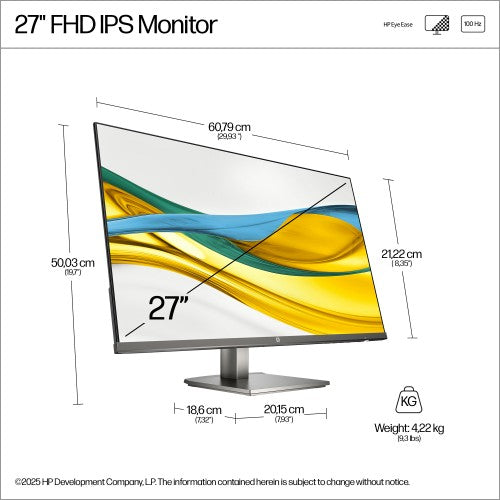 HP Series 5 27 inch FHD Monitor - 527da
