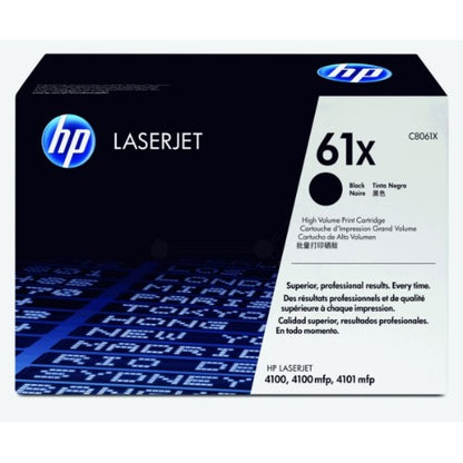HP C8061X/61X Toner cartridge black high-capacity, 10K pages ISO/IEC 19752 for HP LaserJet 4100