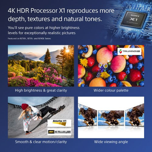 Sony FW-85BZ40L Signage Display Digital signage flat panel 2.16 m (85") LCD Wi-Fi 650 cd/m² 4K Ultra HD Black Android 24/7